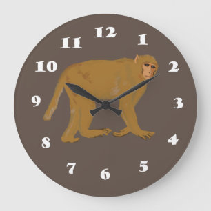Monkey  large clock