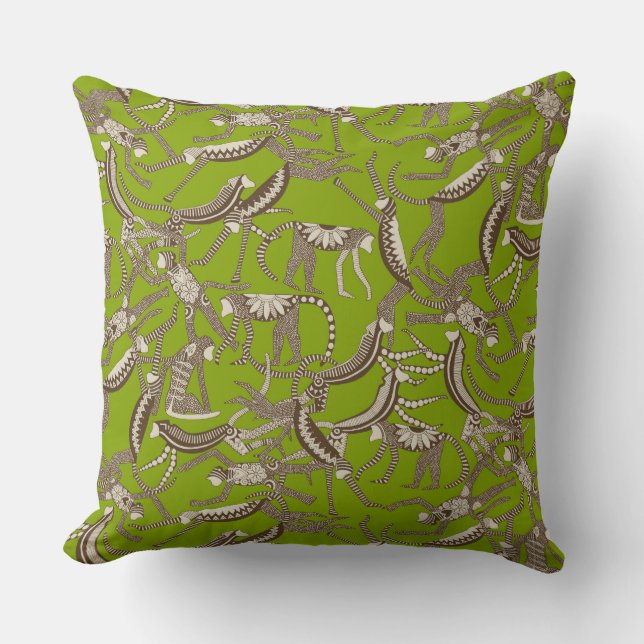 monkey lime cushion (Front)