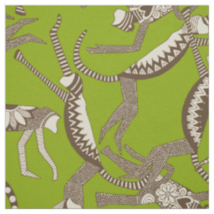 monkey lime fabric