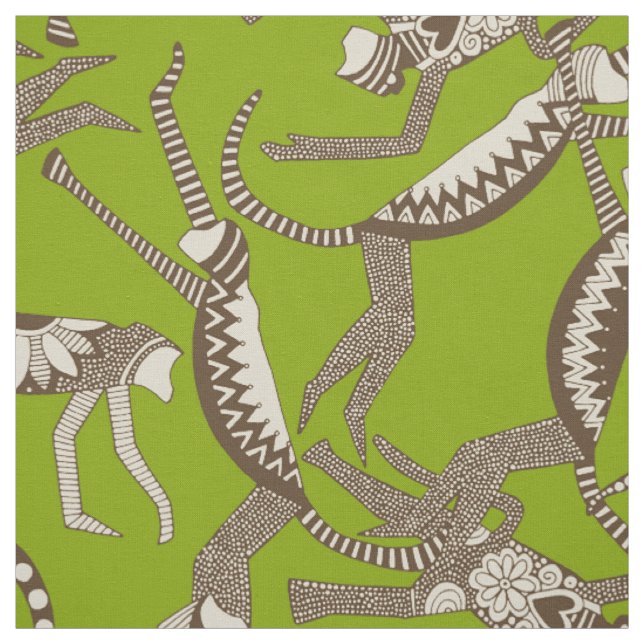 monkey lime fabric (Swatch)