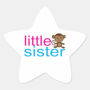 Monkey Little Sister Star Sticker