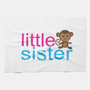 Monkey Little Sister Tea Towel