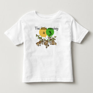 Monkey Little Swinge Customisable Birthday T-shirt