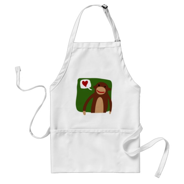 monkey love standard apron (Front)