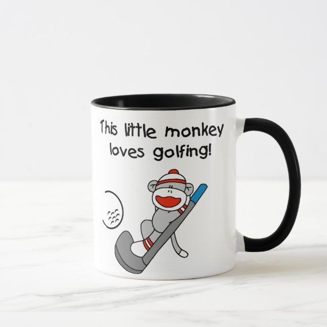 Monkey Loves Golfing Mug (Right)