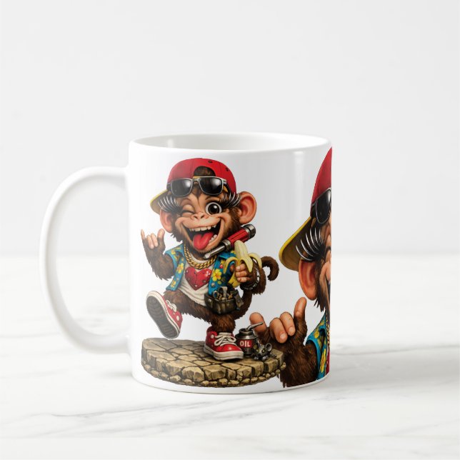 Monkey Madness Coffee Mug (Left)