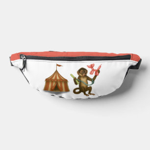 Monkey making balloon animals bum bags