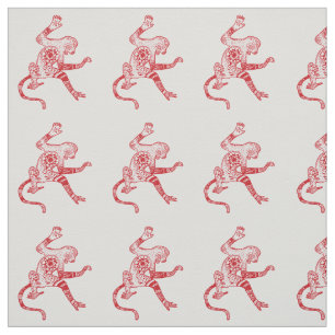 Monkey Mandala  Fabric