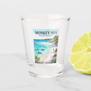 Monkey Mia Australia Shot Glass