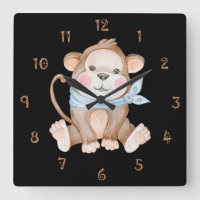 Monkey Mike Wall Clock