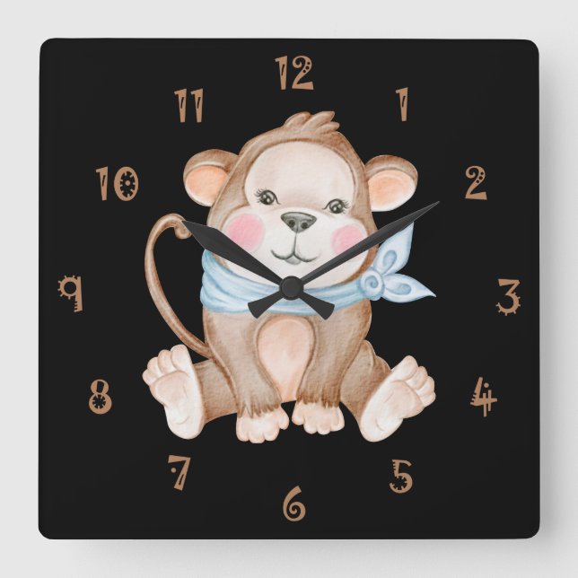 Monkey Mike Wall Clock (Front)