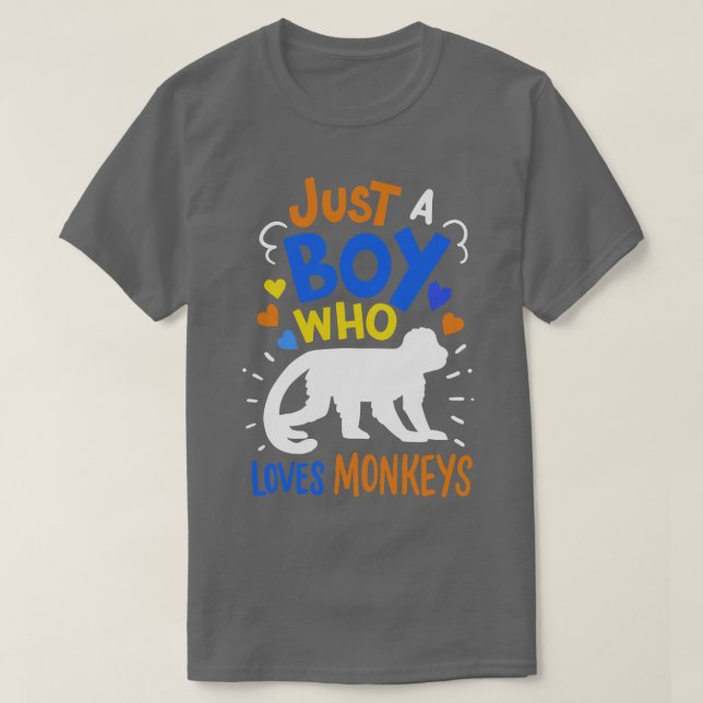 Monkey Monkey Lover T-Shirt (Design Front)