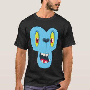 Monkey Monster Face Men's Women's Costume Hallowee T-Shirt