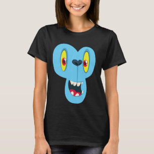 Monkey Monster Face Men's Women's Costume Hallowee T-Shirt