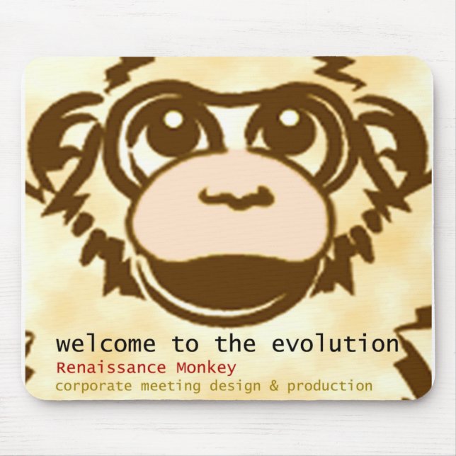 Monkey Mouse Pad (Front)
