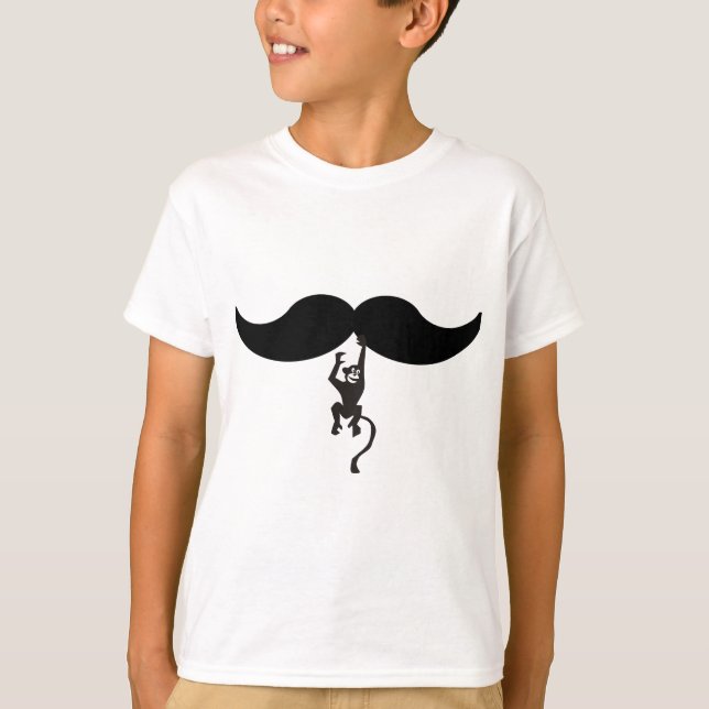 monkey moustache T-Shirt (Front)