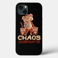 Monkey Mum Chaos Coordinator Mummy Chimpanzee Moth