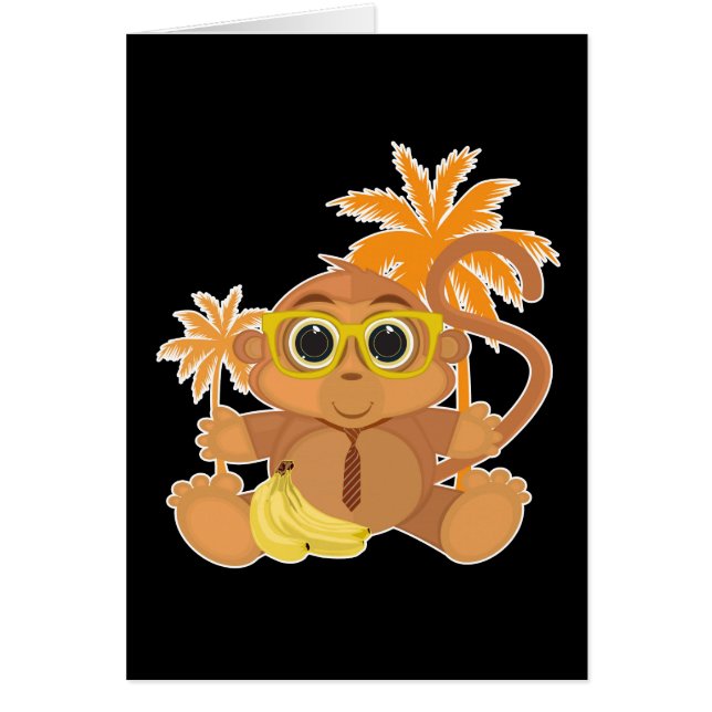 Monkey Nerd - Black (Front)