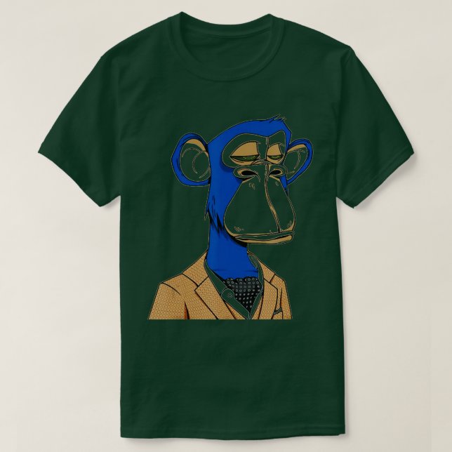 Monkey NFTs Novelty  Sarcastic Funny  T-Shirt (Design Front)