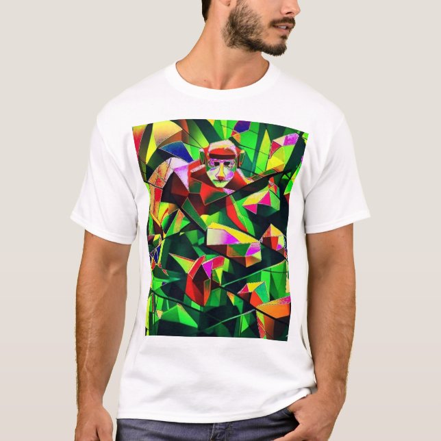 Monkey Observing T-Shirt (Front)
