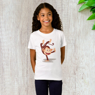 Monkey On One Hand Girls T-Shirt