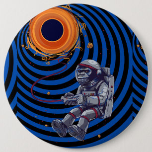 monkey on the space flyin button