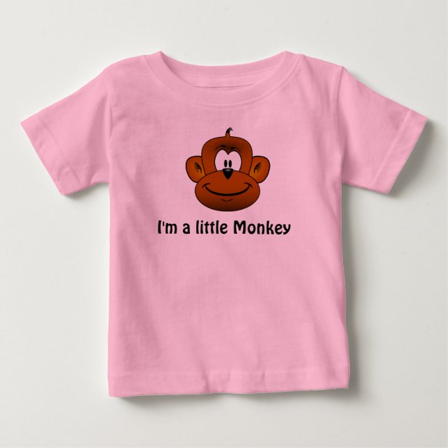 Monkey Onsie Baby T-Shirt (Front)