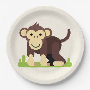 Monkey Paper Plate