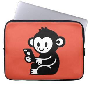 Monkey Phone Laptop Sleeve