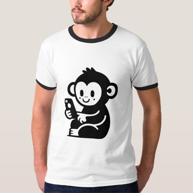 Monkey Phone T-Shirt (Front)