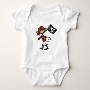 Monkey Pirate With Flag Tshirts and Gifts