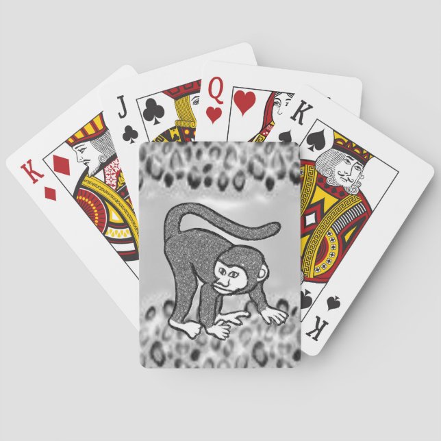 Monkey Playing Card Deck (Back)