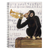 Monkey Playing Trumpet