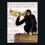Monkey Playing Trumpet Poster<br><div class="desc">Entertainment & Leisure</div>