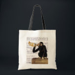 Monkey Playing Trumpet Tote Bag<br><div class="desc">Children's</div>