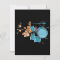 Monkey Plays Drums T-Shirt gifts
