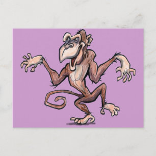 Monkey Postcard