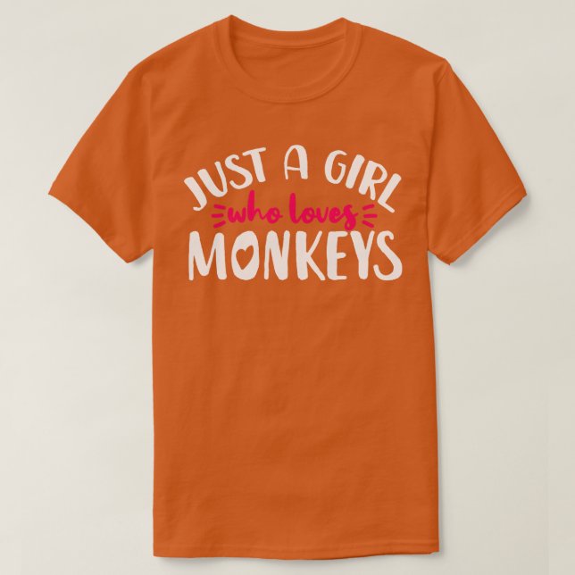Monkey Primate Monkey Lover T-Shirt (Design Front)