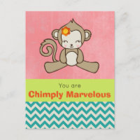 Monkey Pun Funny Cute Kawaii