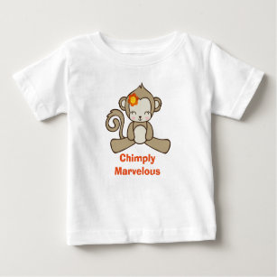 Monkey Pun Funny Saying With Cute Monkey Baby T-Shirt