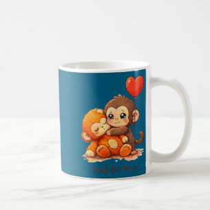 Monkey punch baby graphic little punch big love coffee mug