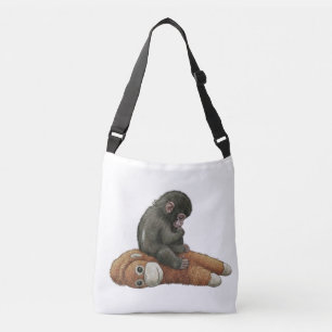 Monkey Punch, Baby Monkey Orangutan Hug Crossbody Bag