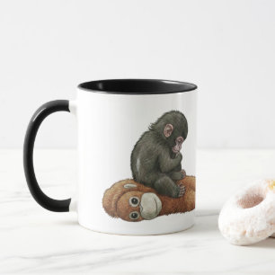 Monkey Punch, Baby Monkey Orangutan Hug Mug