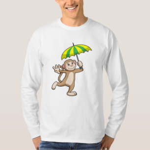 Monkey Rain Umbrella T-Shirt