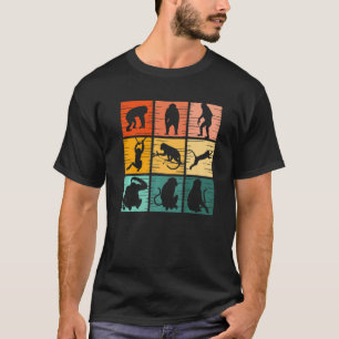 Monkey Retro Vintage Wild Animal For Men Women T-Shirt
