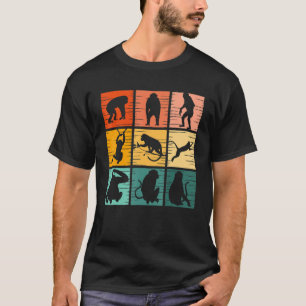 Monkey Retro Vintage Wild Animal For Men Women T-Shirt