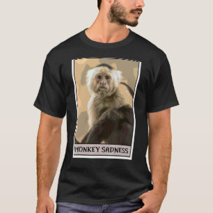 Monkey Sadness Monkey Crying Meme T-Shirt