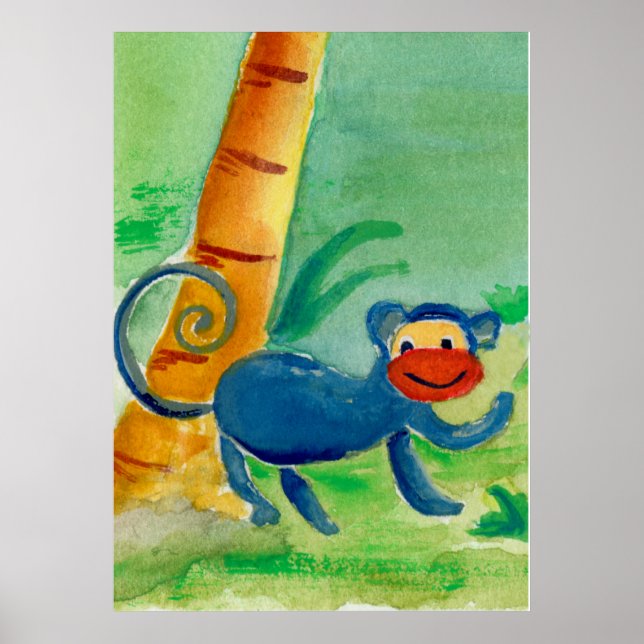Monkey Safari Friend Poster (Front)