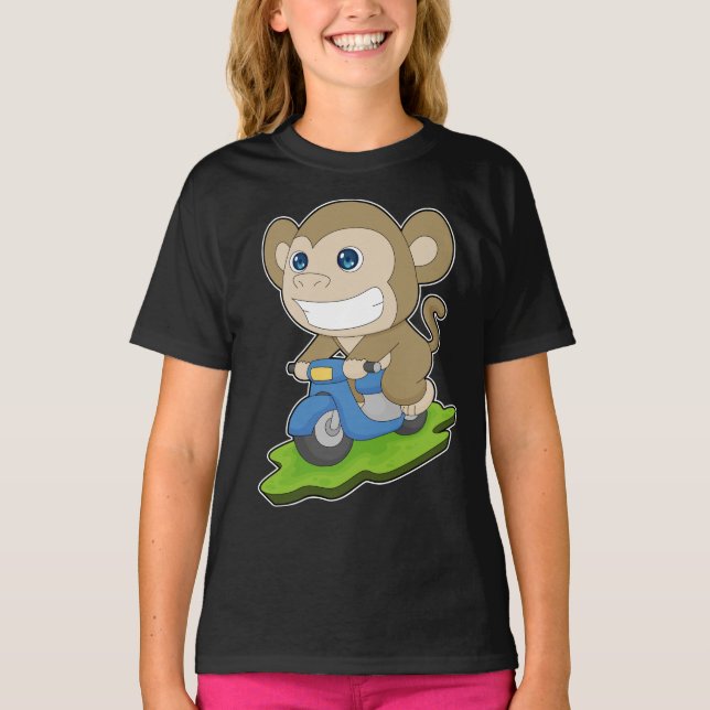 Monkey Scooter T-Shirt (Front)