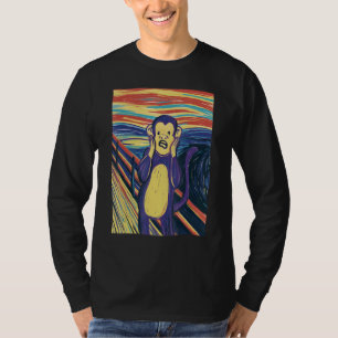 Monkey Scream Munch Painting The Scream Monkey T-Shirt